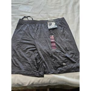 RBX Mens Space Dye Charcoal Shorts Size XL